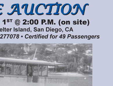 Excursion Vessel - Auction